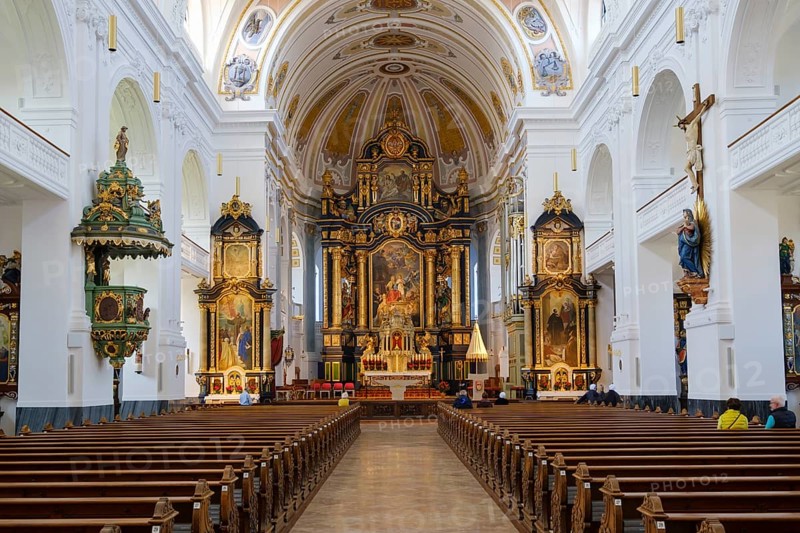 Interior view with chancel