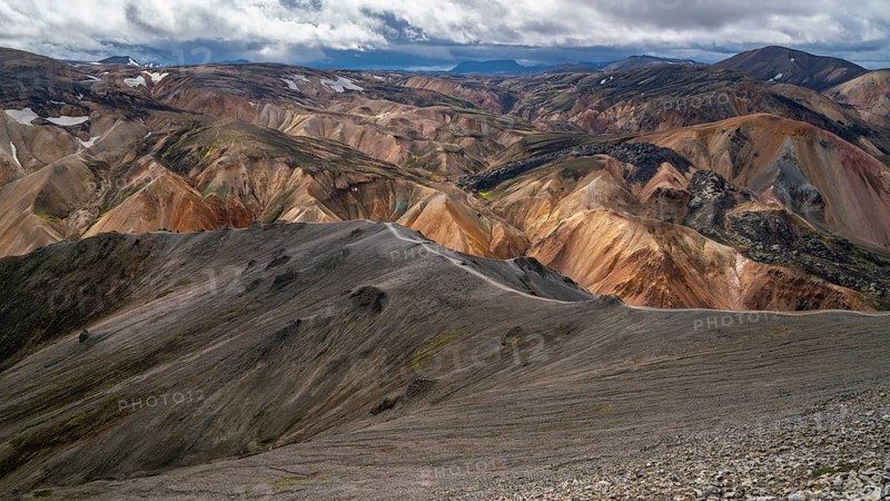 View from volcano Brennisteinsalda