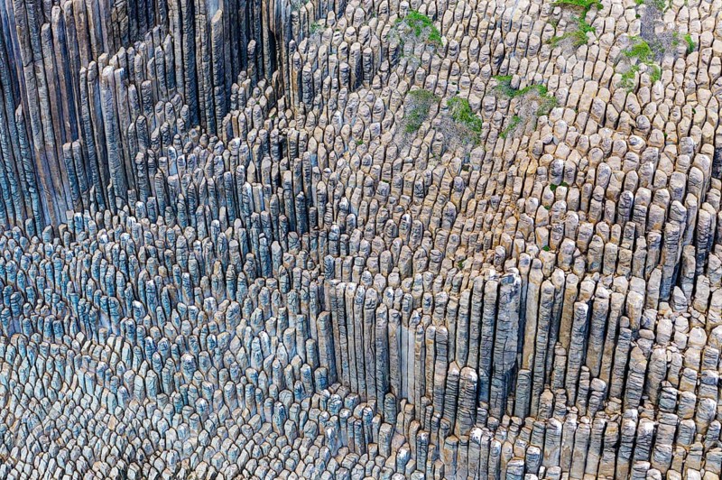 Basalt rock massif Los Organos