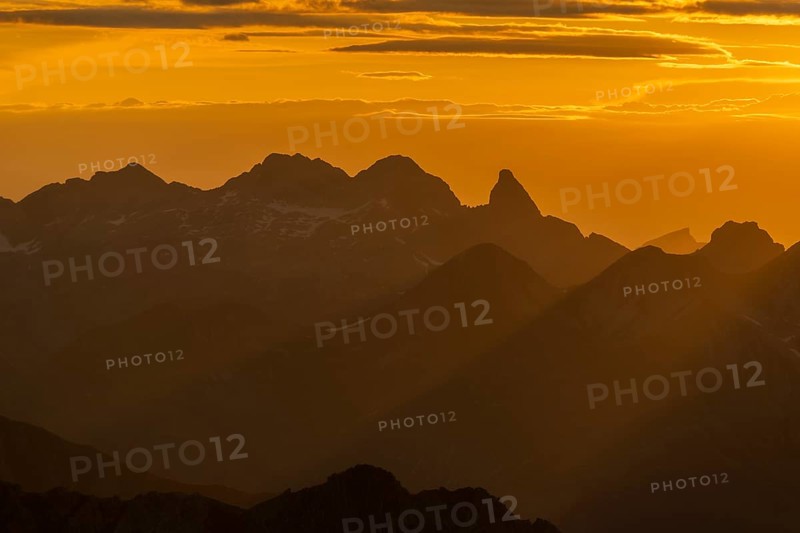 Allgaeu Alps in the golden light