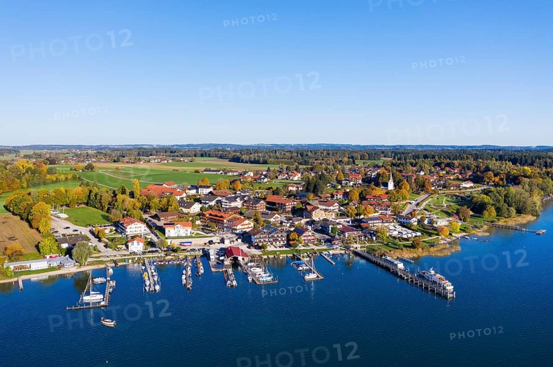 View of Gstadt am Chiemsee