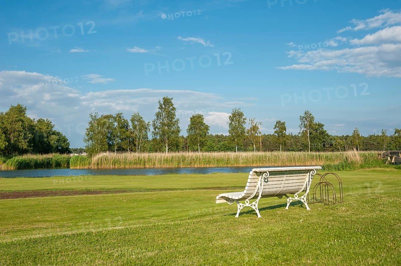 Bench on the banks of the Baaber Bek connecting canal