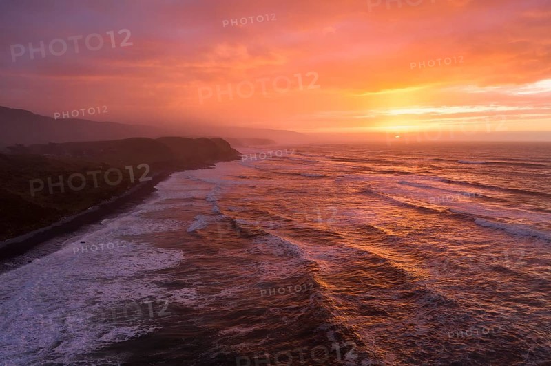 Evening mood on the coast of Kahurangi National Park