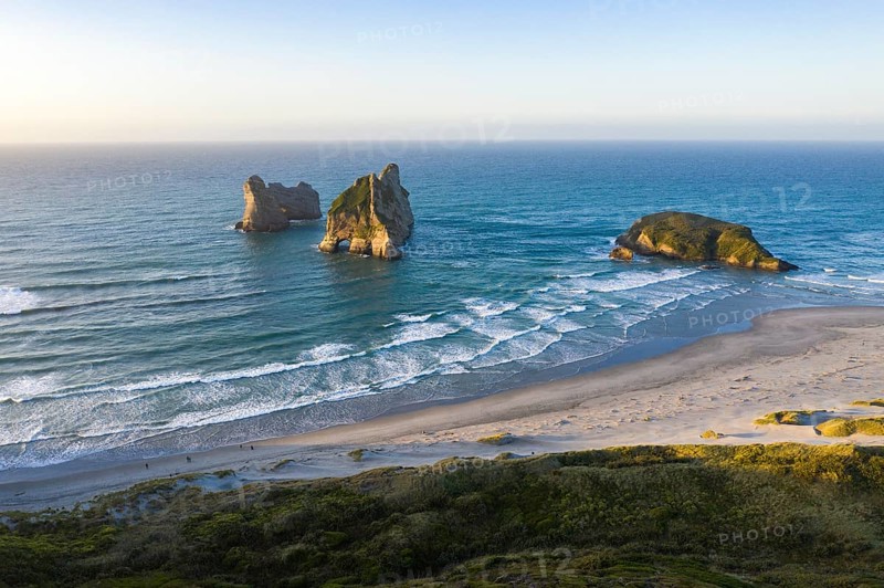 Rock island on Wharariki beach