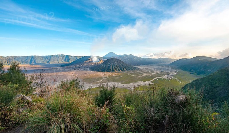 View of volcanic landscape