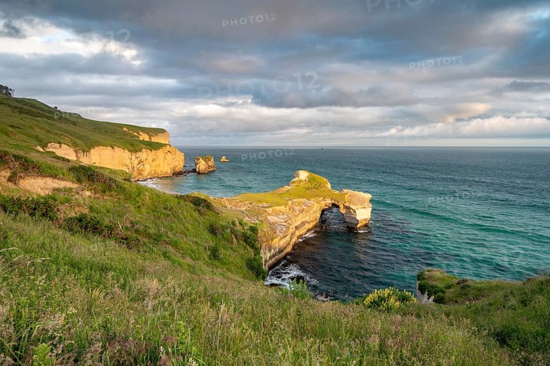 Rocky cliffs at Tunnel Beach