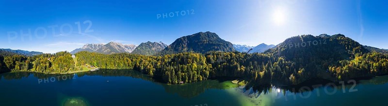 360 degree panorama of the Freibergsee