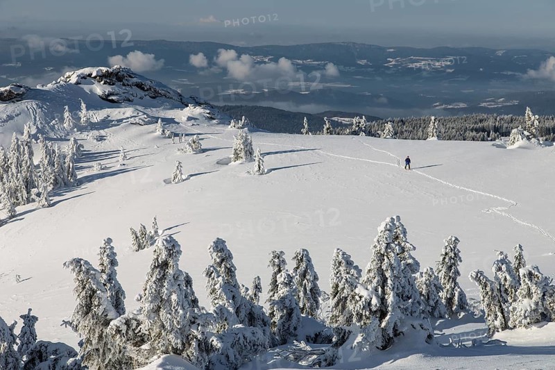 Winter landscape on the Great Arber