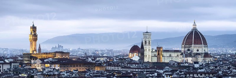 View of Florence with Palazzo Vecchio and Santa Maria del Fiore