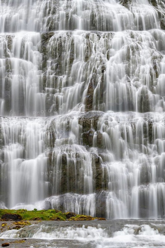 Waterfall Dynjandi or Fjallfoss