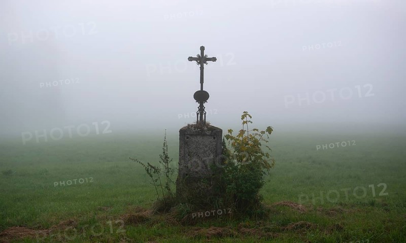 Wayside Cross in the Fog