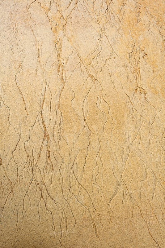 Wavy pattern due to water current in the sand