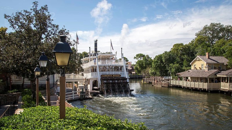 Paddle steamer at the Magic Kingdom theme park