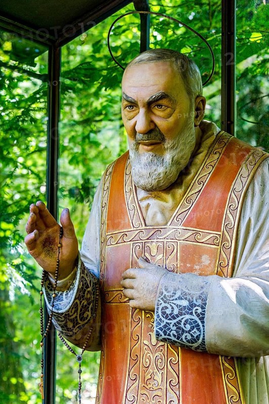 Wooden statue of Padre Pio of Pietrelcina