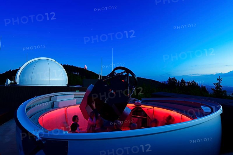 Telescope of the Vega Observatory in the House of Nature at Haunsberg