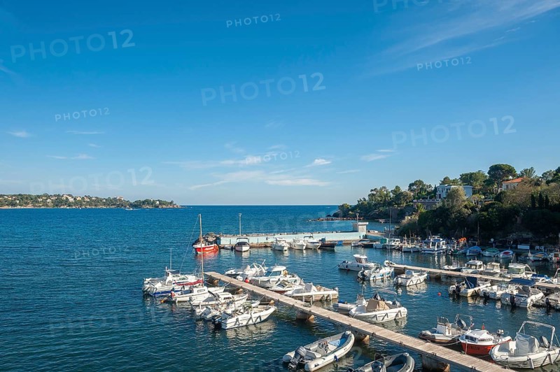 Coastal landscape with harbour