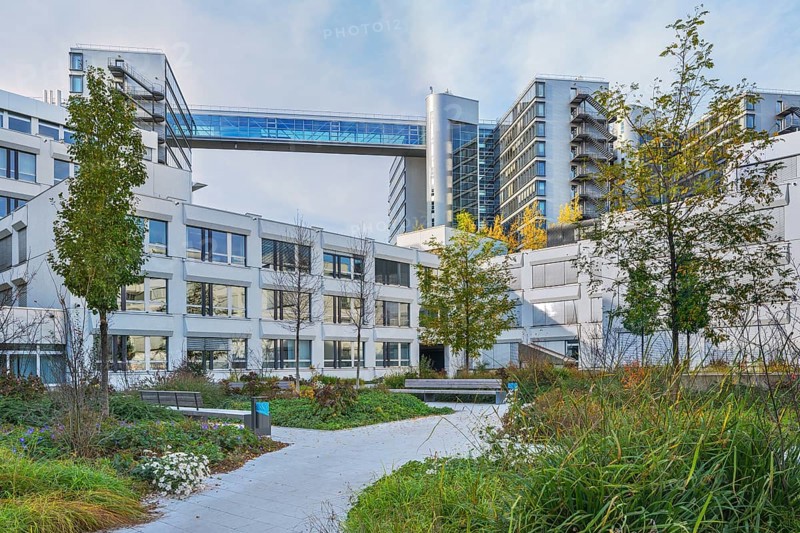 Modern architecture in Berg am Laim with courtyard garden