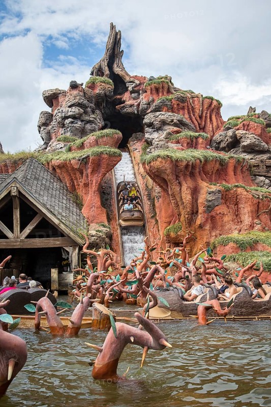 Splash Mountain white water ride at the Magic Kingdom amusement park