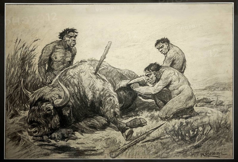 Charcoal drawing by F.Roubal 1930