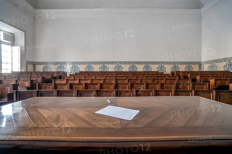 Empty auditorium in University of Coimbra
