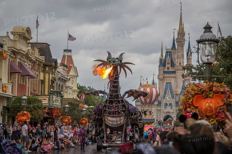 Festival of Fantasy Parade on Main Street at the Magic Kingdom theme park