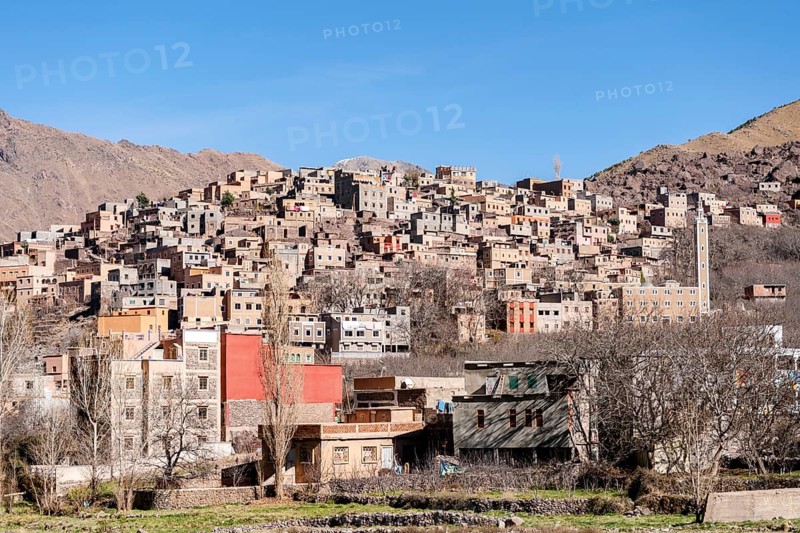 Berber village in Atlas mountains