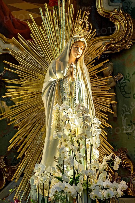 Madonna figure in the aureole