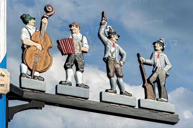 Guild sign on the maypole
