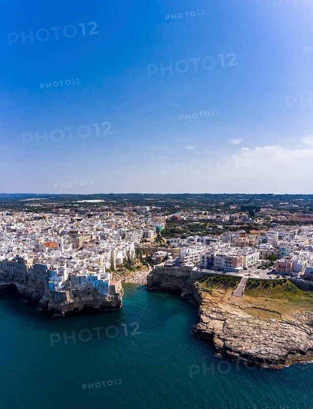 Aerial view of Polignano a Mare