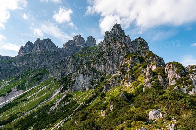Rugged peaks