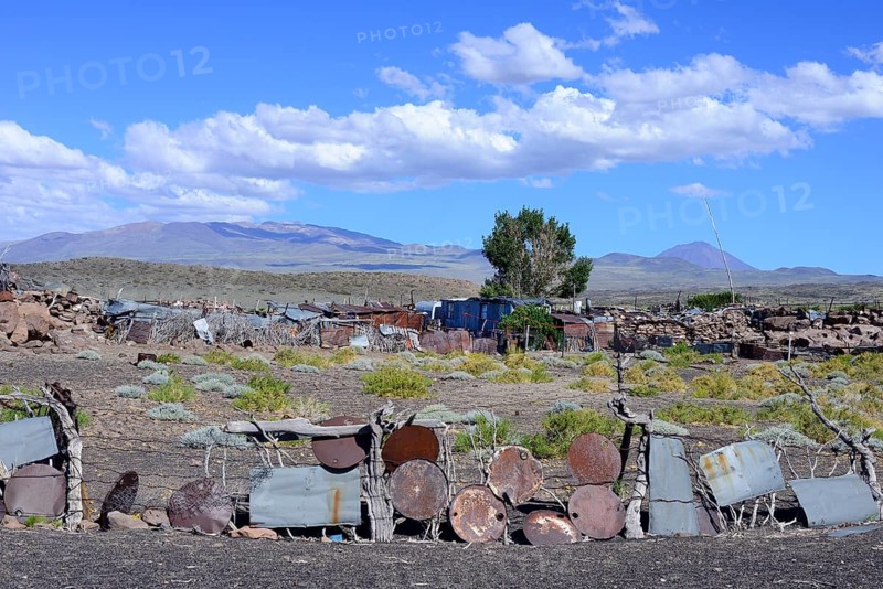 Corrugated iron hut on the Ruta 40
