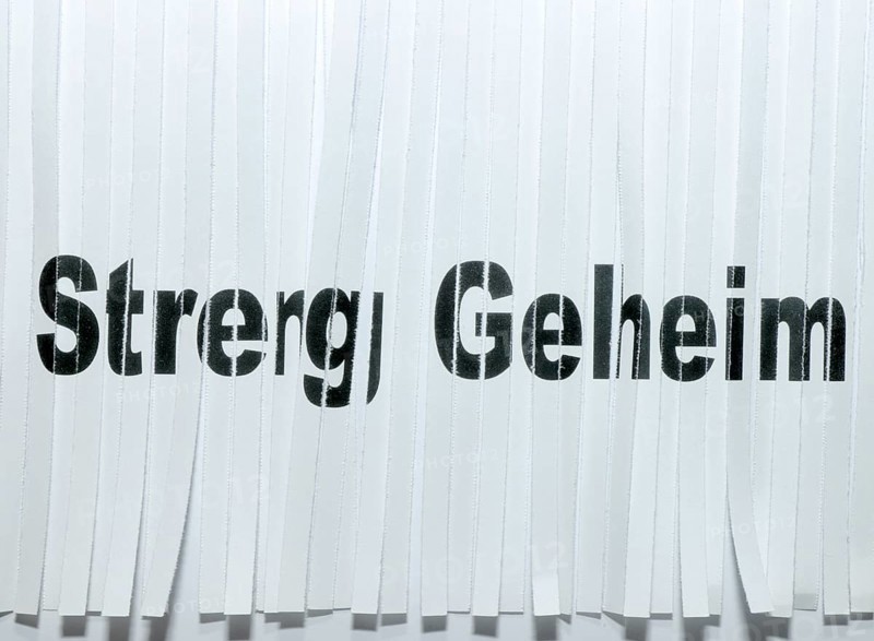 Top secret papers through the shredder