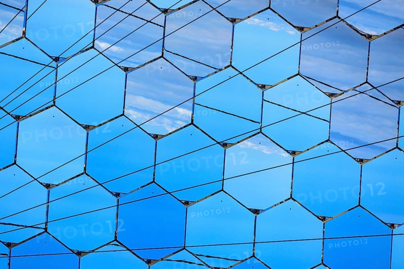 Detail of a mirror from the observatory at Roque de Los Muchachos