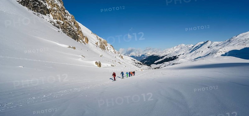 Group of ski tourers