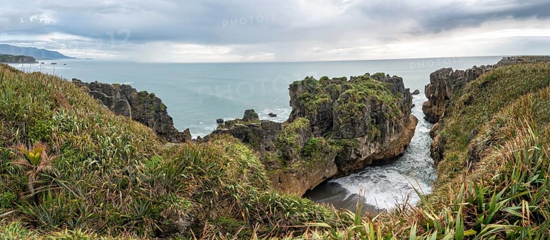 Bay with sandstone rocks
