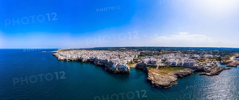 Aerial view of Polignano a Mare