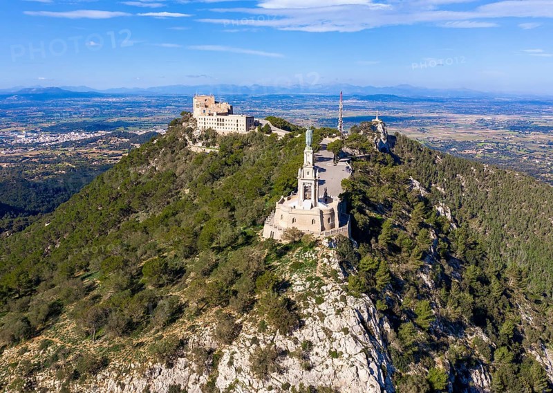 Monastery Santuari de Sant Salvador and Christ the King statue