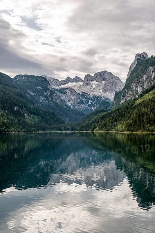 Vorderer Gosausee and Dachstein massif