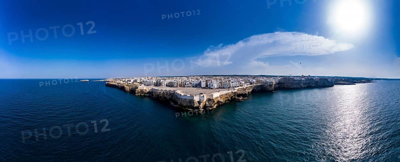 Aerial view of Polignano a Mare