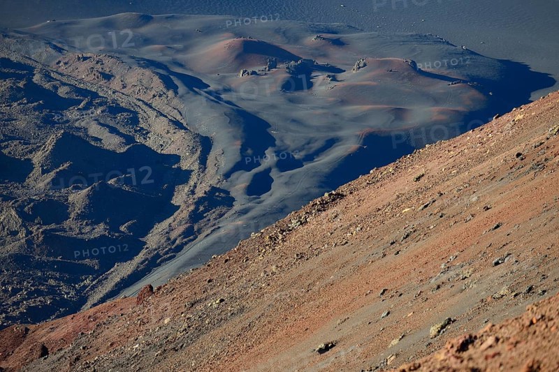 Volcanic lunar landscape