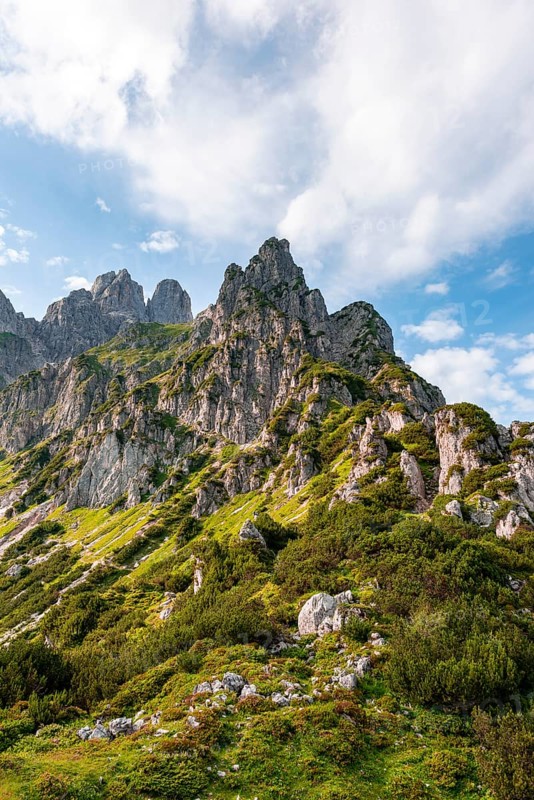 Rugged peaks