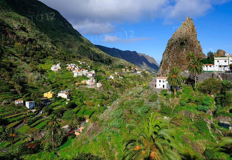Barranco del Cedro with Roque Pedro