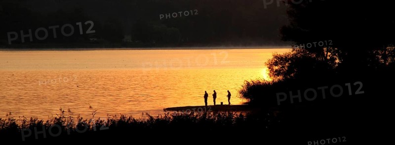Angler in the dawn