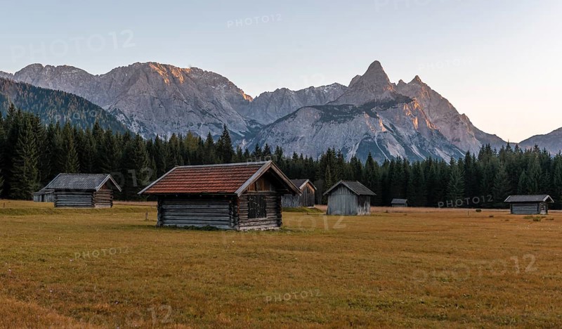 Meadow with Heustadln