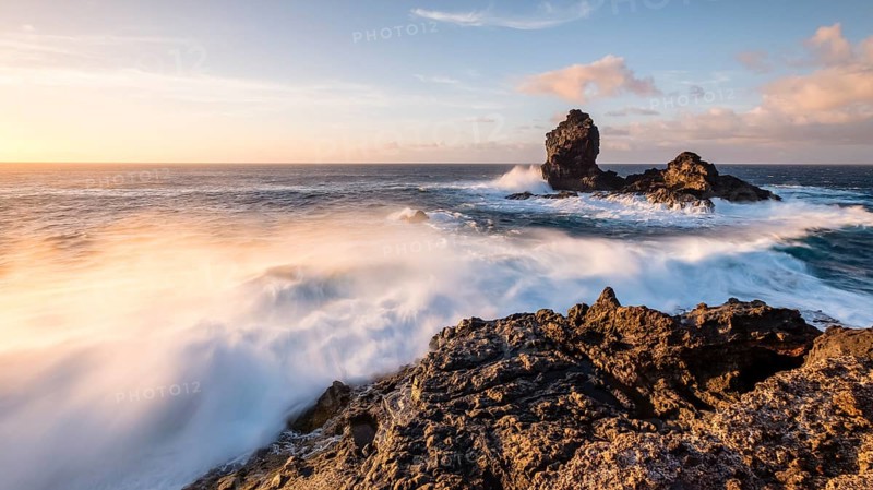 Rocky island Roque de Santo Domingo