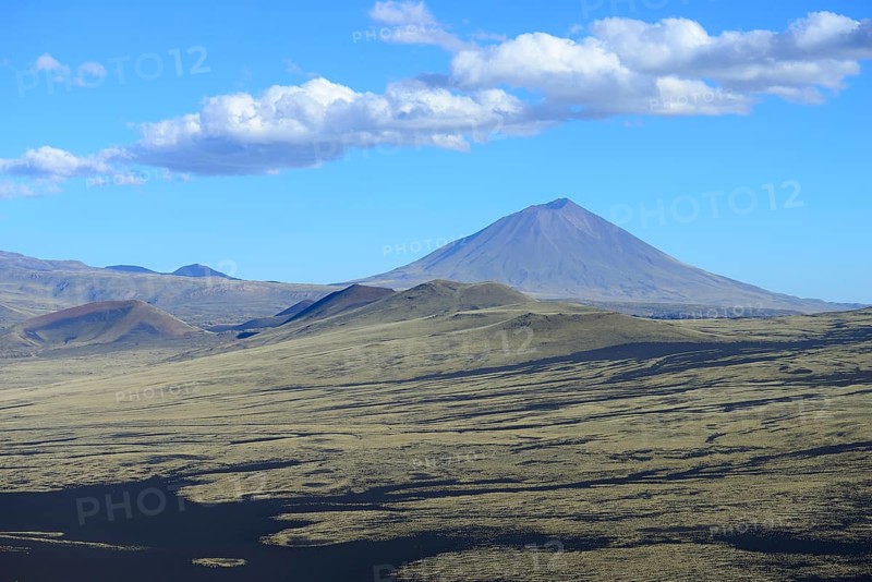Volcanic lunar landscape