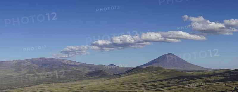 Volcanic lunar landscape