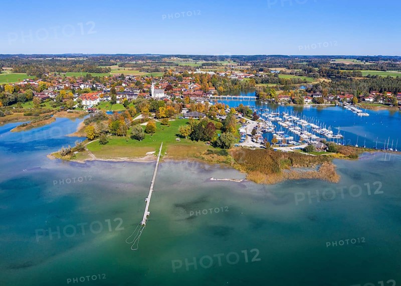 Seebruck with lido and marina