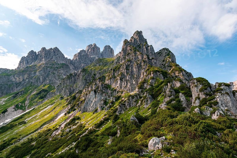 Rugged peaks