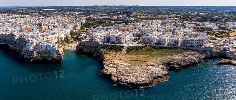 Aerial view of Polignano a Mare